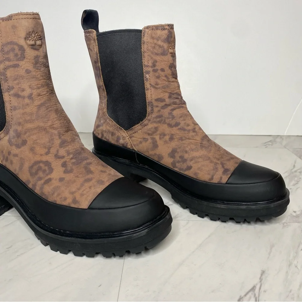 Timberland Kori Park Leopard Lug Sole Chelsea Boot 9